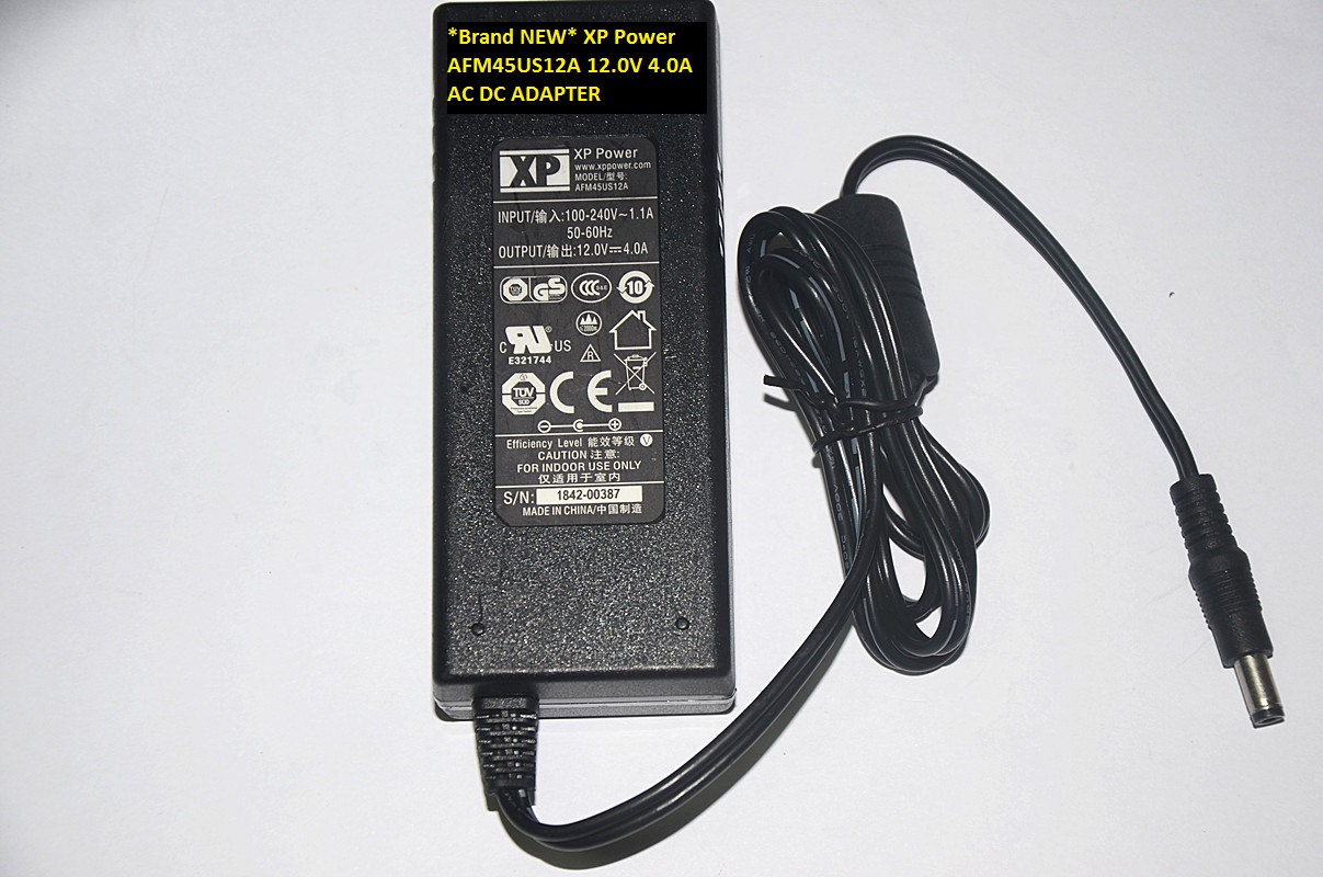 *Brand NEW* 12.0V 4.0A XP Power AFM45US12A AC DC ADAPTER - Click Image to Close